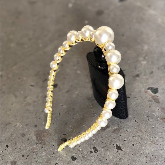 ▪️Pearl headband handmade ▪️ - Picture 4 of 5